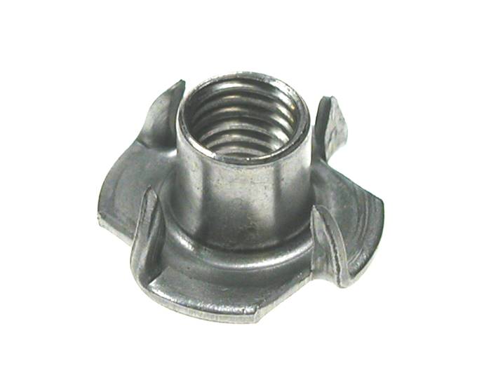 4 PRONG DRIVE IN NUT FOR WOOD (TNUT) ZINC PLATED