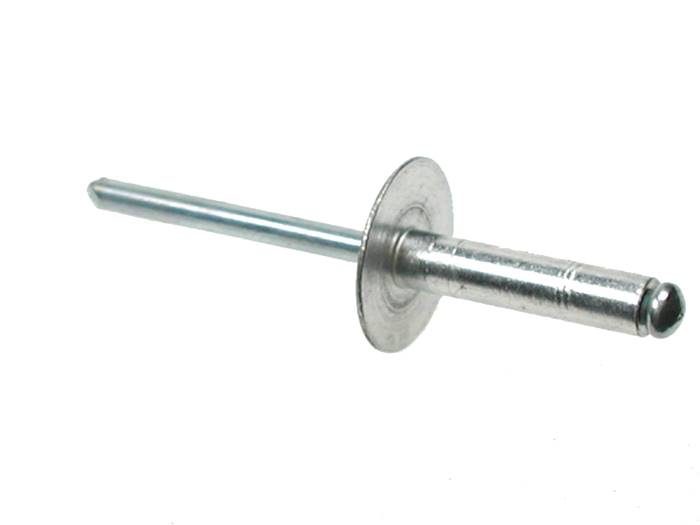 LARGE HEAD POP RIVETS ALUMINIUM BODY STEEL MANDREL