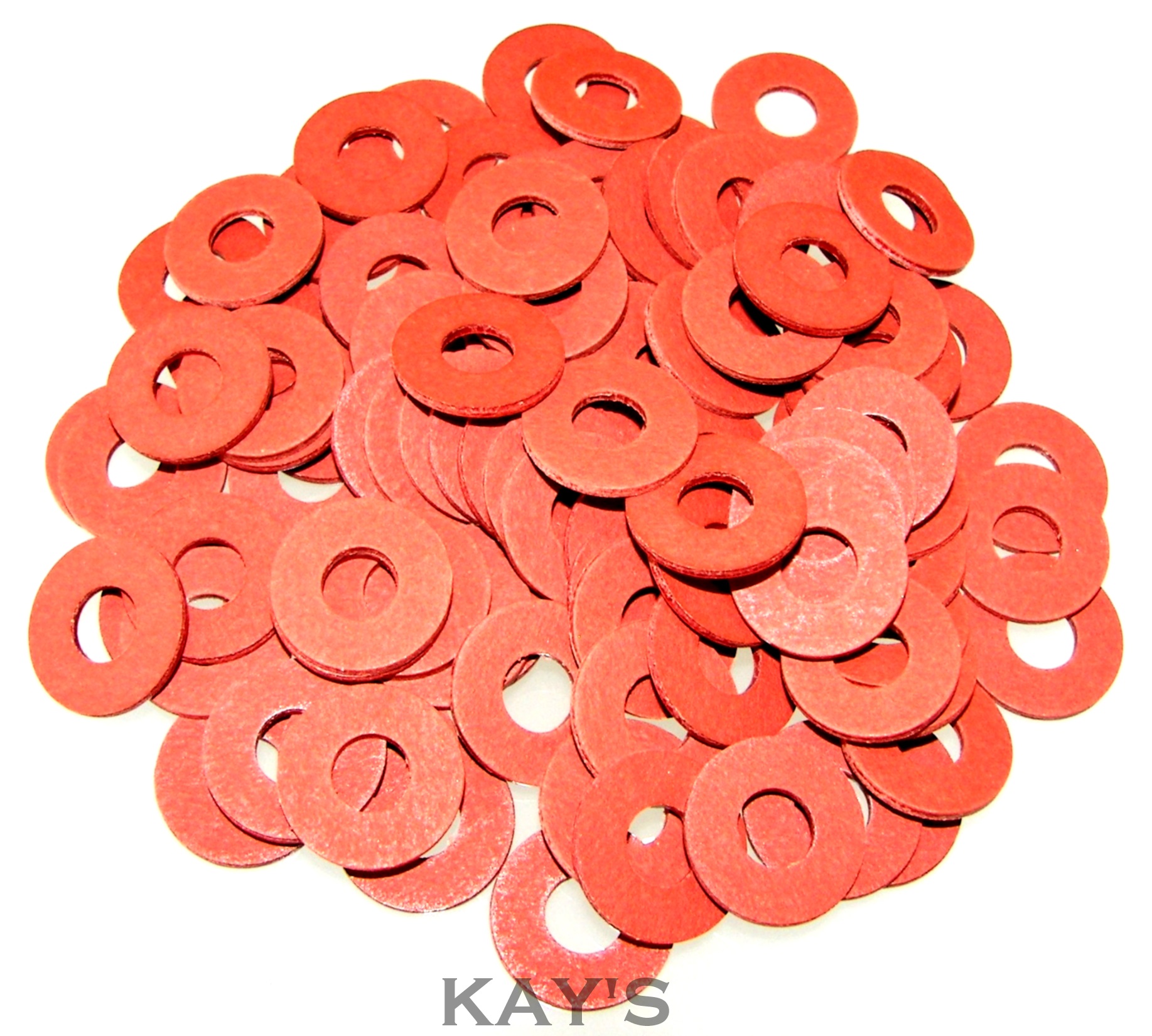 RED FIBRE FLAT SEALING WASHERS
